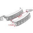 LA0107 saddlebag tail light - sizes