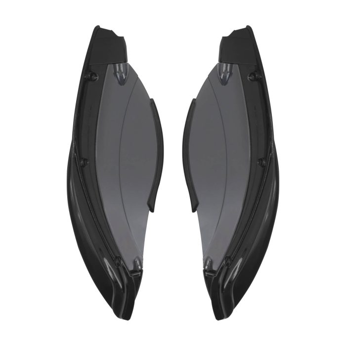 WI001204 HDBUBALUS Motorcycle Adjustable Air Deflectors black housing