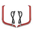 LA020801 hdbubalus LED Lower Fairing Lights for Harley touring backside